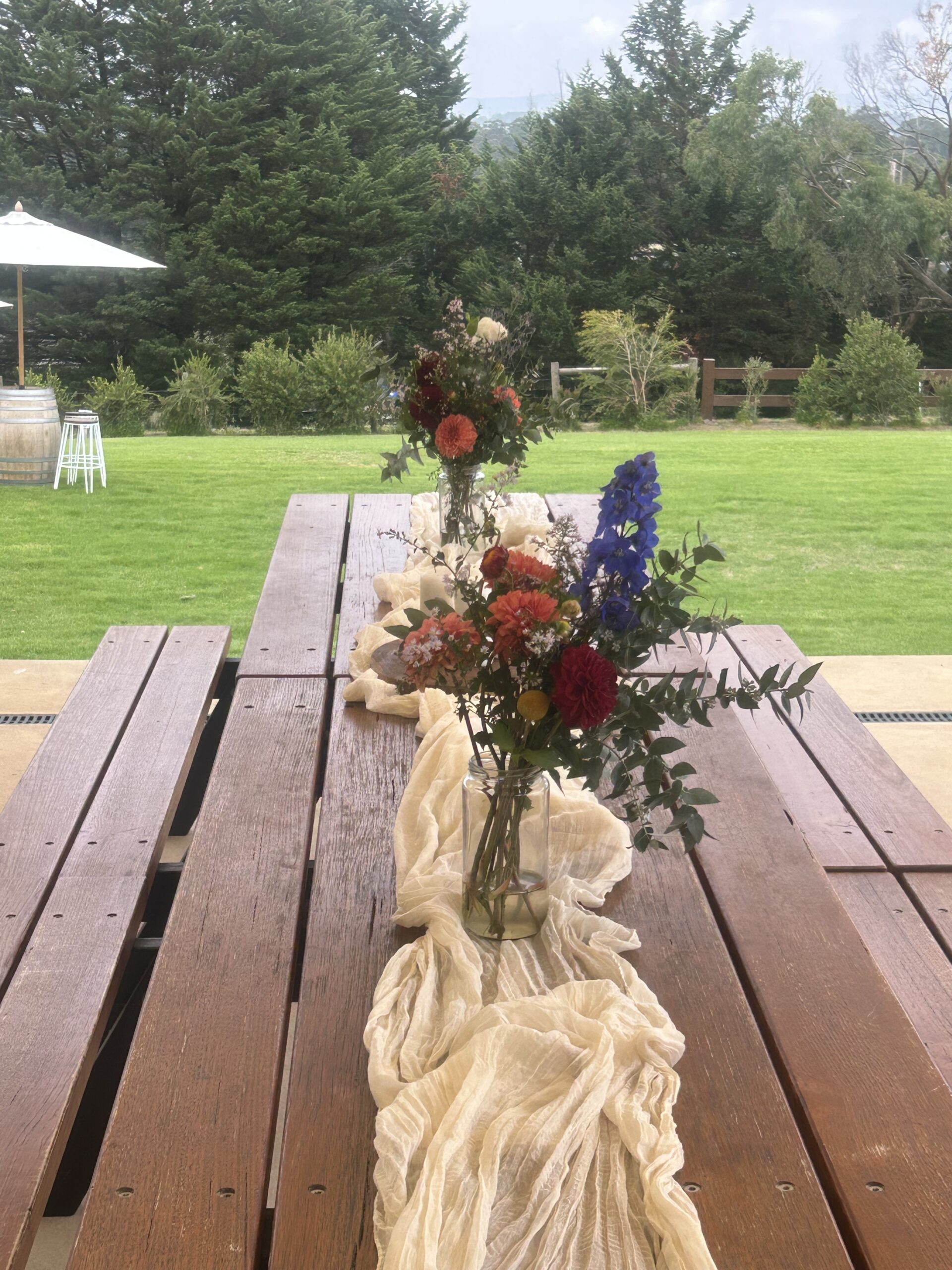 Flowers on table