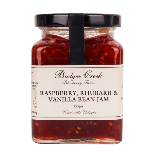 Raspberry Rhubarb & Vanilla Jam